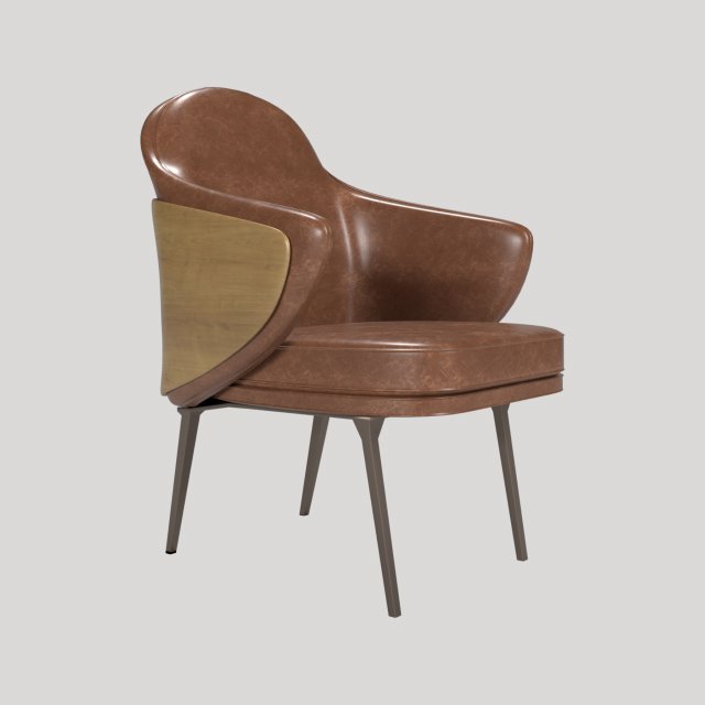 chair leather 3D 모델 .c4d .max .obj .3ds .fbx .stl .blend 