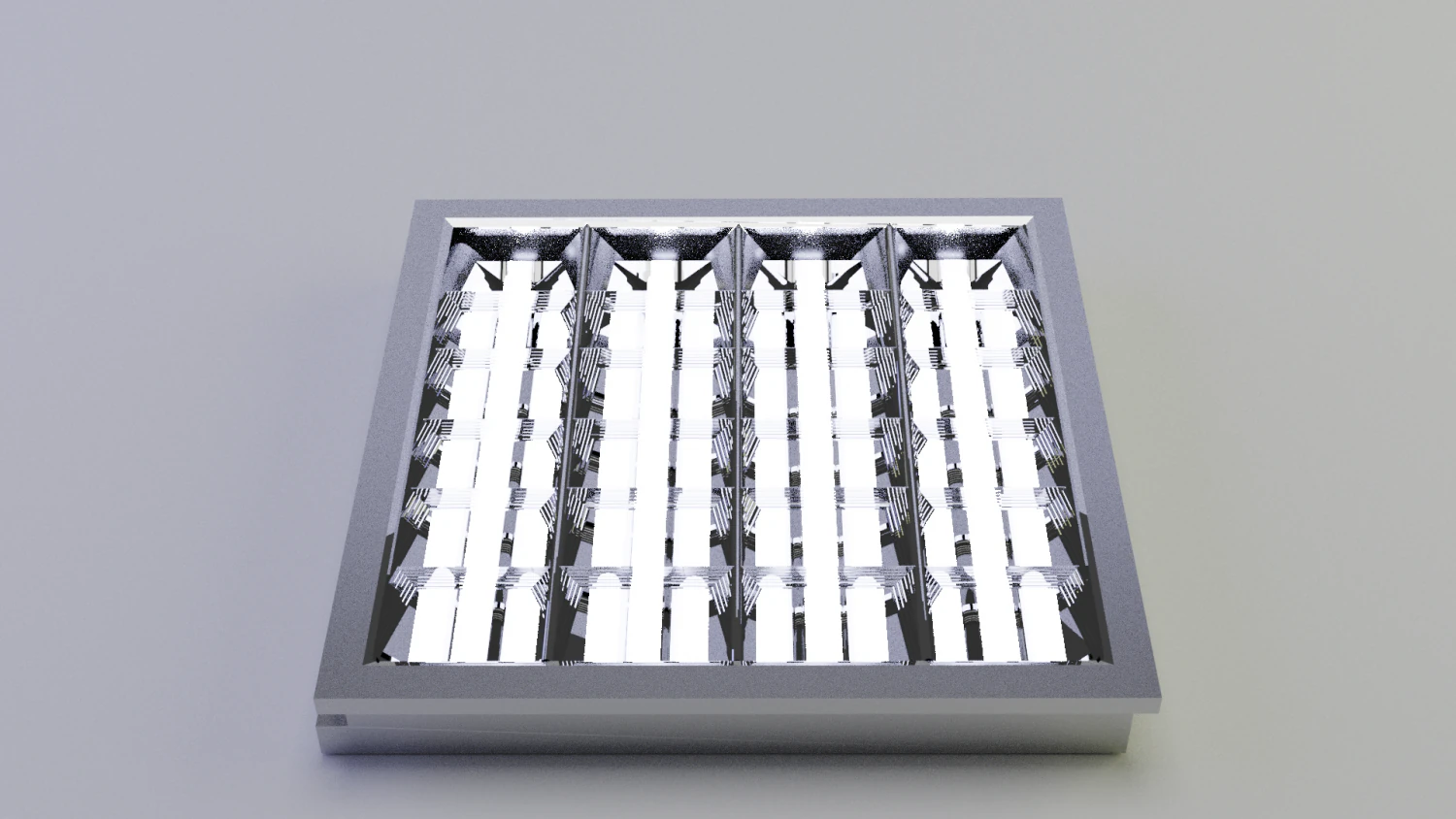 grilyato fluorescent recessed luminaire 3D Model .c4d .max .obj .3ds .fbx .stl .blend