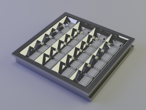 grilyato fluorescent recessed luminaire Model 3D