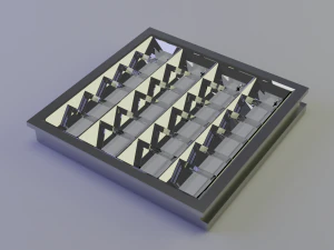 grilyato fluorescent recessed luminaire 3D Model