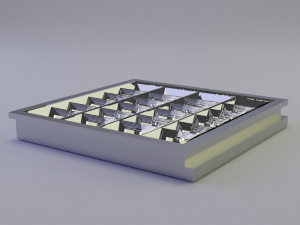 grilyato fluorescent recessed luminaire Model 3D