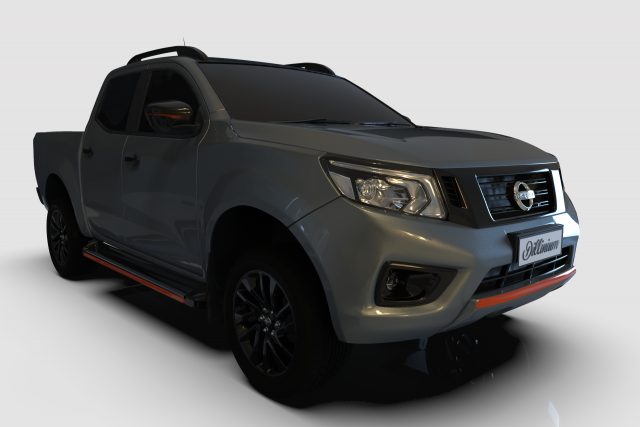 2020 nissan navara np-300 black edition 3D Model .c4d .max .obj .3ds .fbx .stl .blend 