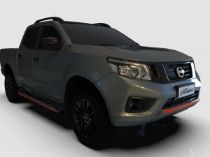 Nissan Navara np-300 z 2020 r., edycja czarna Model 3D