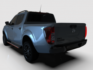 2020 nissan navara np-300 black edition 3D Model