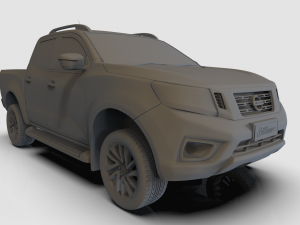 2020 nissan navara np-300 black edition 3D Model