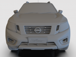 2020 nissan navara np-300 black edition 3D Model