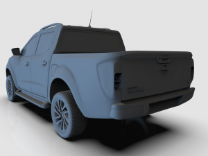 2020 nissan navara np-300 black edition 3D Model