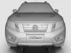 2020 nissan navara np-300 black edition 3D Model