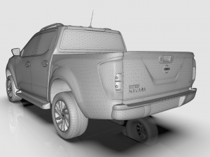 2020 nissan navara np-300 black edition 3D Model