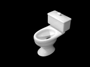 sch&ouml;ne Toilette 3D Modell