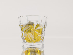 glass with ice Model 3D