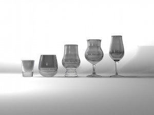 cups and glasses 3D Model