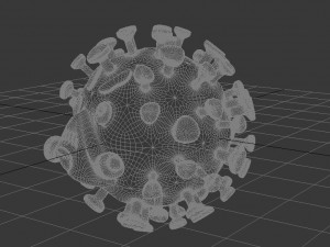 corona virus 3D 모델