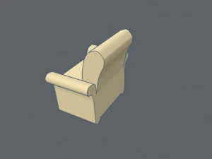 piccola poltrona per bambole Modello di stampa 3D