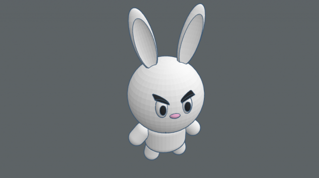 evil bunny Model do druku 3D .c4d .max .obj .3ds .fbx .stl .blend 