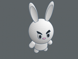 evil bunny 3Dプリントモデル