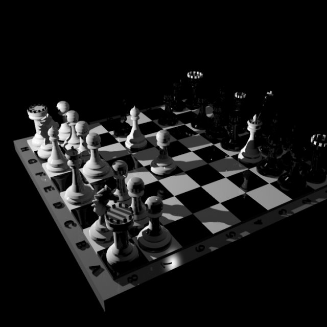 Simple Chess with anmation Modelo 3D .c4d .max .obj .3ds .fbx .stl .blend 