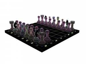 Simple Chess with anmation Modelo 3D