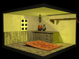 Witch house animation 3D Model