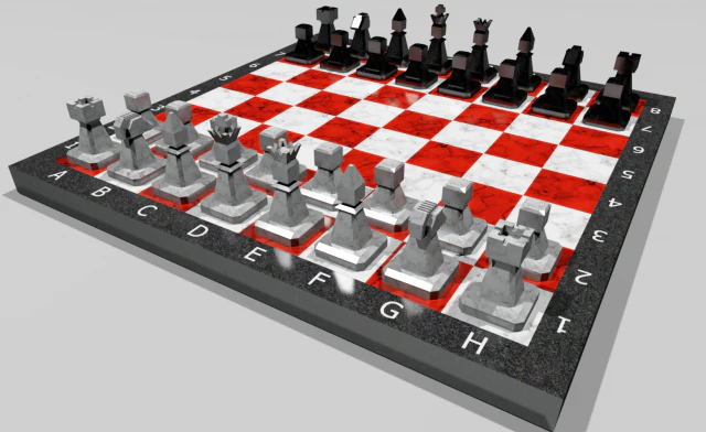scacchi Modello 3D .c4d .max .obj .3ds .fbx .stl .blend 