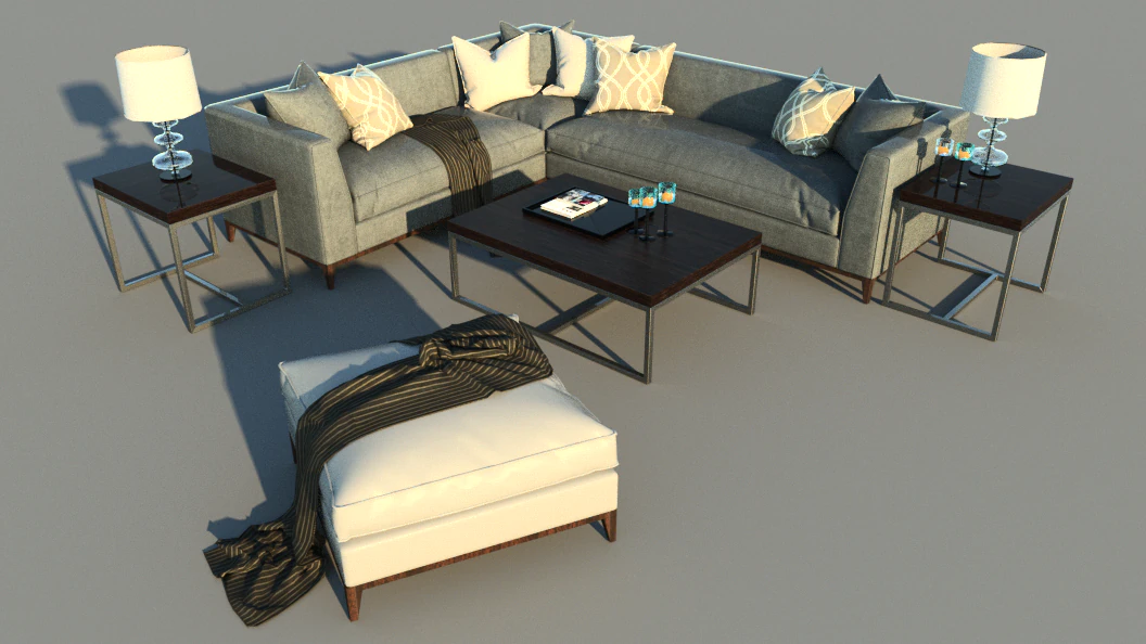 sofa 3D Model .c4d .max .obj .3ds .fbx .stl .blend