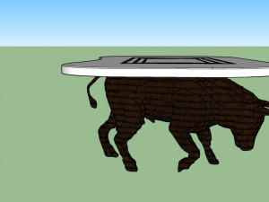 bull table 3D 模型