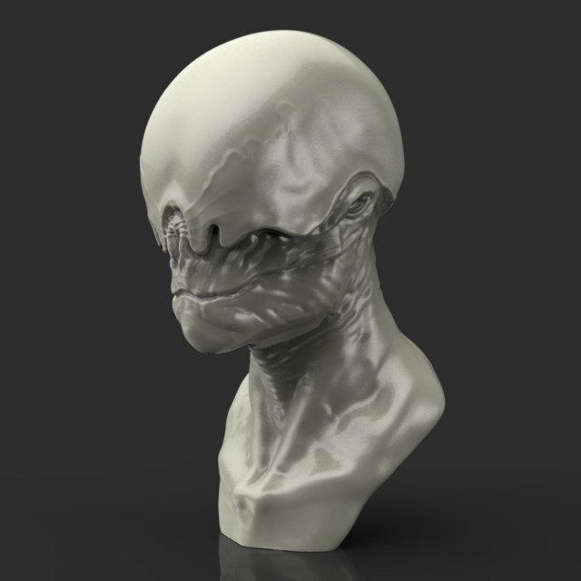 alien 3D Model .c4d .max .obj .3ds .fbx .stl .blend