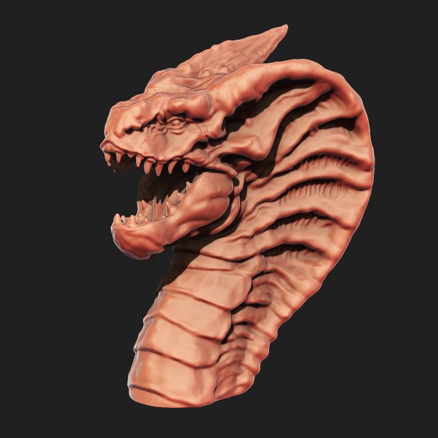 dragon 3D Model .c4d .max .obj .3ds .fbx .stl .blend 