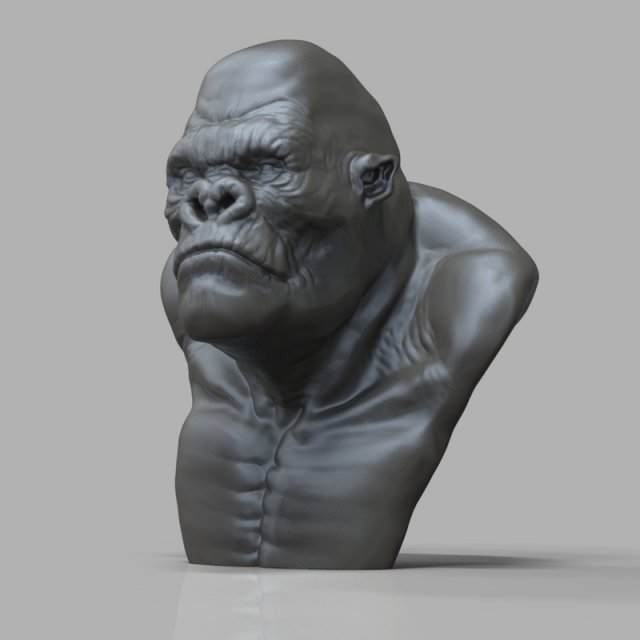 king kong 3D Model .c4d .max .obj .3ds .fbx .stl .blend 