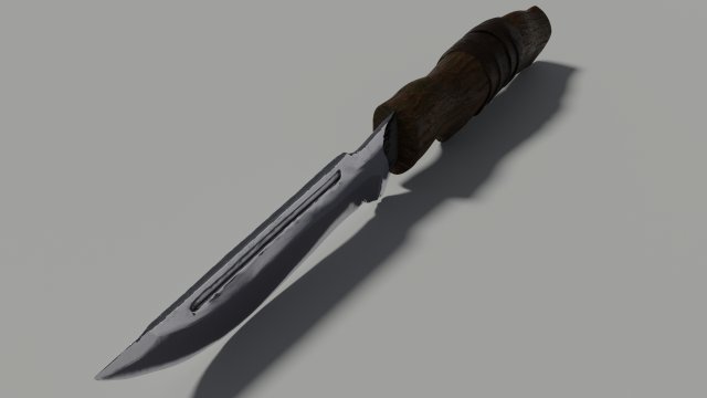 knife Model 3D .c4d .max .obj .3ds .fbx .stl .blend 