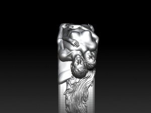 man and woman ring Modello 3D