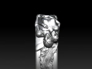 man and woman ring 3D Model