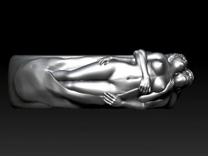 man and woman ring 3D Model