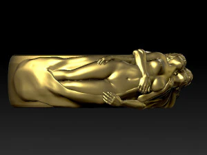 man and woman ring 3D Model