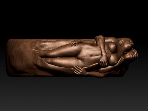 man and woman ring Modello 3D