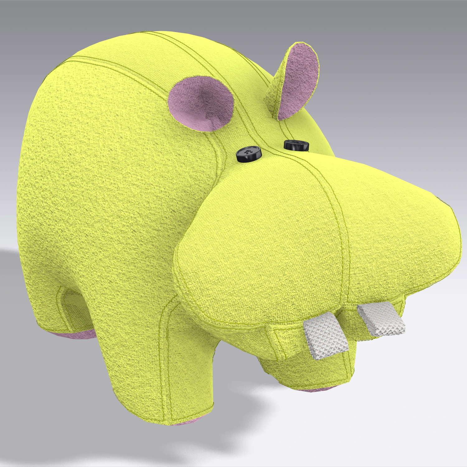 hippopotamus toy 3D Model .c4d .max .obj .3ds .fbx .stl .blend