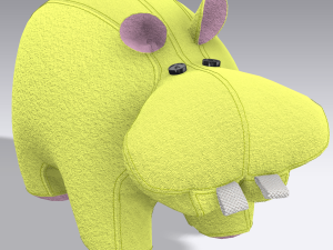 hippopotamus toy 3D Model