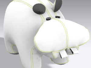 hippopotamus toy Modelo 3D