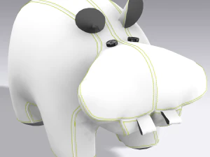 hippopotamus toy 3D Model