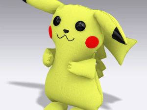 Peluche Pikachu Modello 3D