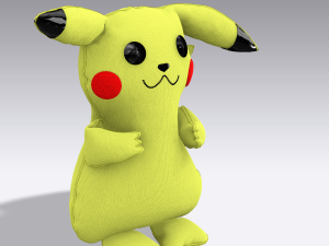 pikachu soft toy 3D Модель