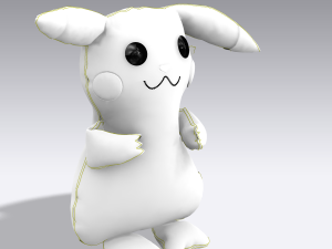 pikachu soft toy 3D Модель
