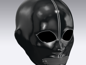modèle 3D de Ensemble de masques BDSM en cuir noir PBR - TurboSquid 1900685