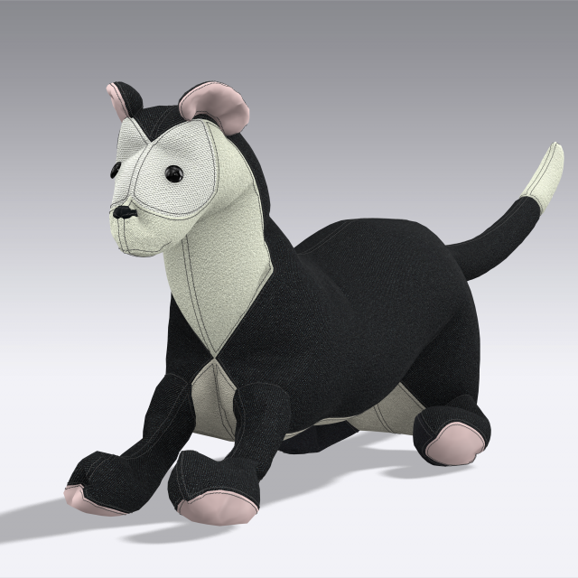 ferret Modelo 3D .c4d .max .obj .3ds .fbx .stl .blend 