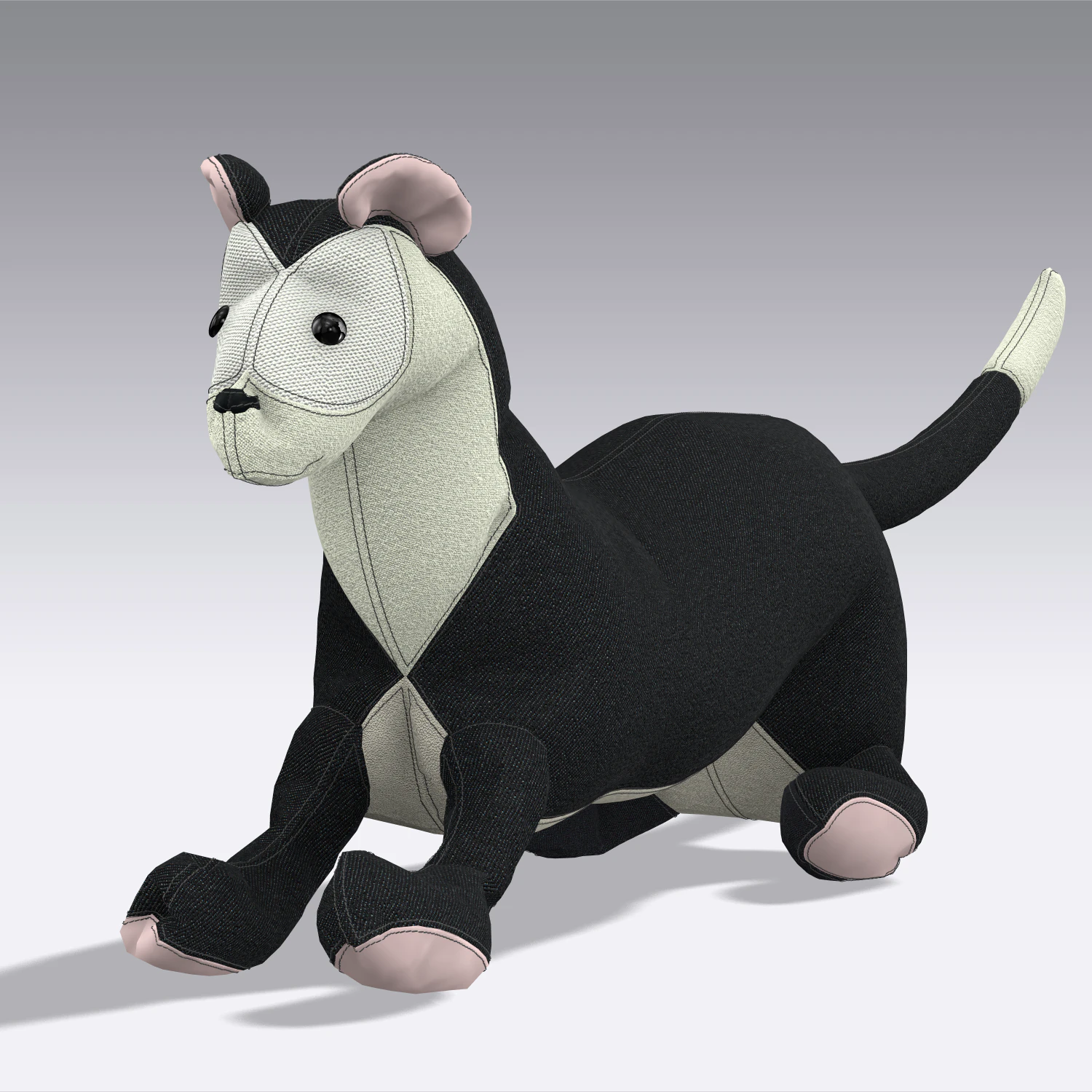 ferret 3D Model .c4d .max .obj .3ds .fbx .stl .blend