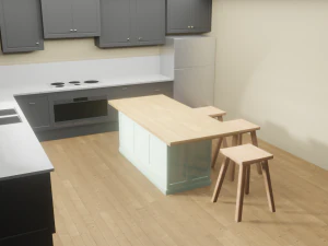 dapur Model 3D