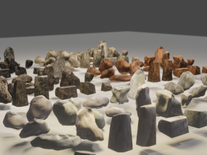 rocks 3D मॉडल