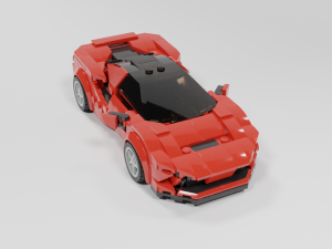 lego ferrari 3D मॉडल
