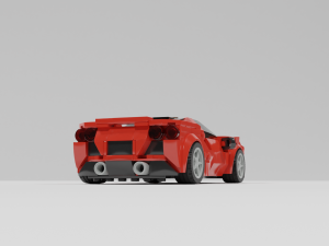 lego ferrari 3D मॉडल
