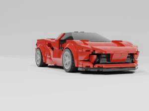 lego ferrari 3D Model